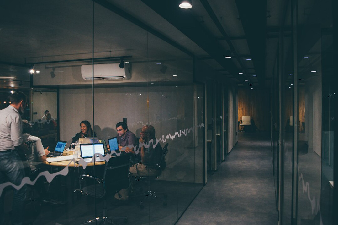 team collaboration in office